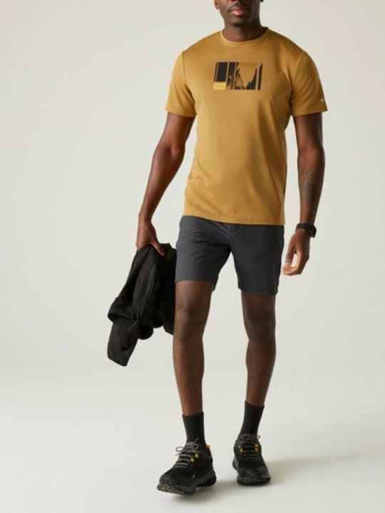 Sportliches T-Shirt Senfgelb