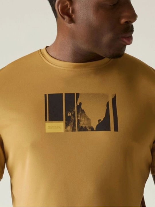 Sportliches T-Shirt Senfgelb