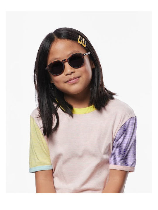 Izipizi Round Kids Sunglasses with Polarized Brown Lens for 7-11 Years