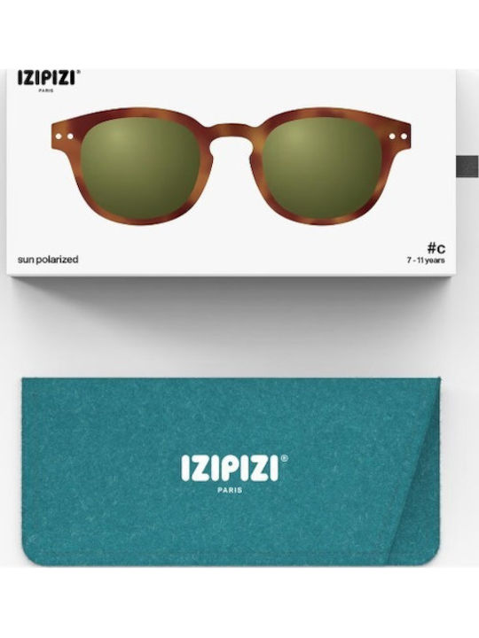 Izipizi Oval Kids Sunglasses with Polarized Brown Lens for 7-11 Years