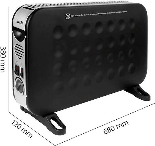 Θερμοπομπός Δαπέδου 2000W 60x38.5cm Ασημί