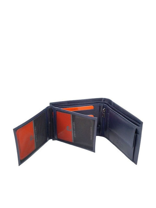 Кожен Мъжки Портфейл с RFID Син