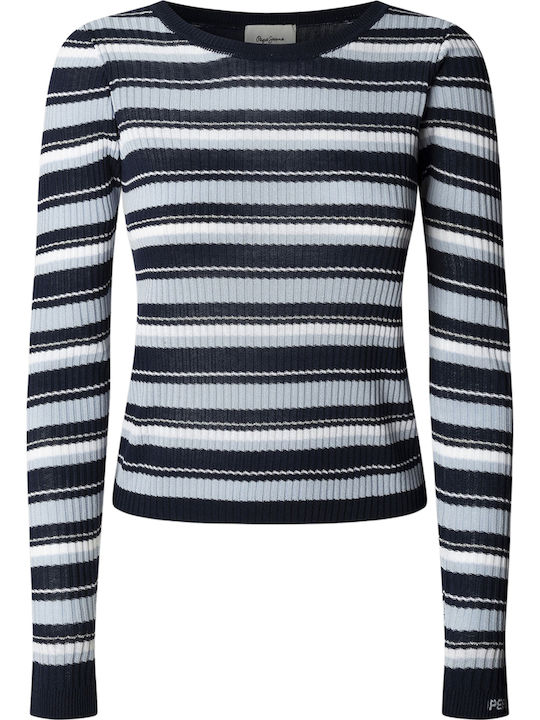 Damen Bluse Gestreift Union Blau