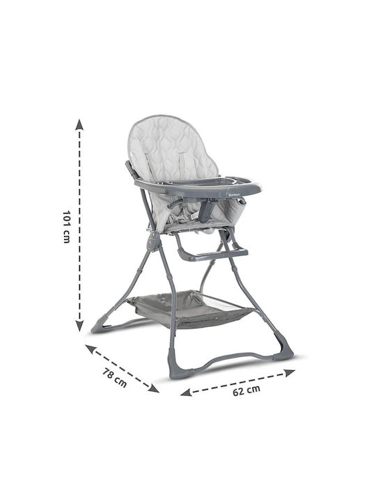 Lorelli Bonbon Foldable Baby Highchair Green Leather
