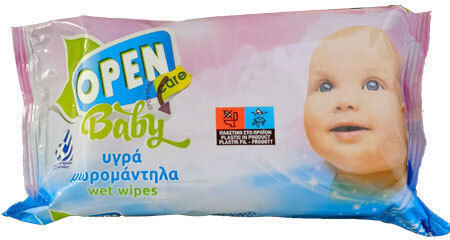 Open Care Μωρομάντηλα 72τμχ