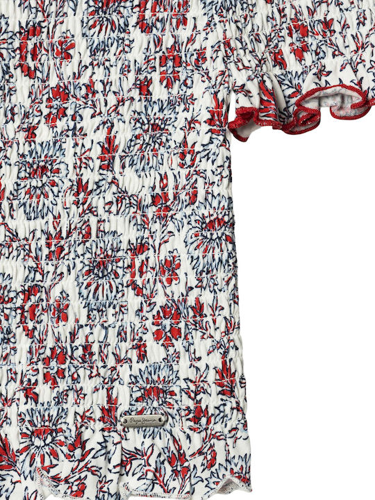 Kids Short-Sleeved Blouse White Gretel