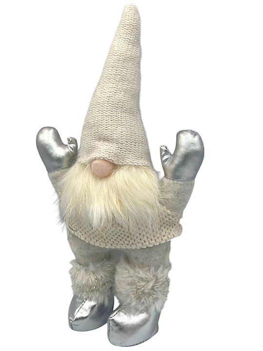 Weihnachtsfigur Zwerg Höhe 35cm 9203-35 Weiß