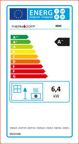 Thermozoff Sobă Pe Lemne Ceramică 6.4kW Verde