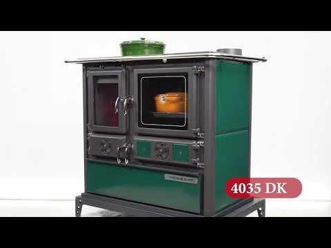 Thermozoff Χαλύβδινη Ξυλόσομπα με Φούρνο 8.86kW Μπορντό