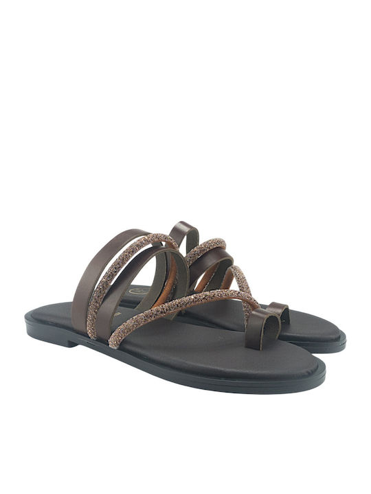 Women's Flat Sandals Brown