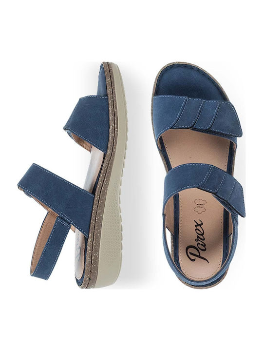 Leather Women's Anatomic Navy Blue Sandals