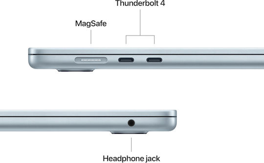 Apple MacBook Air 15.3" IPS Retina Display (M5-10-Core/24GB/512GB SSD/10-Core GPU) Sky Blue (International English Keyboard)