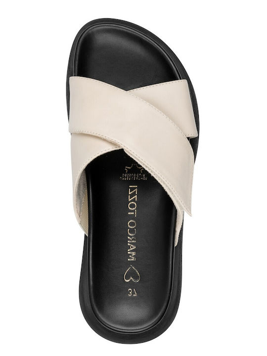 Damen Flache Sandalen Farbe Beige