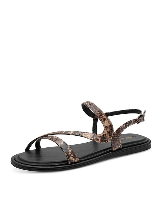 Leather Women's Sandals Brown