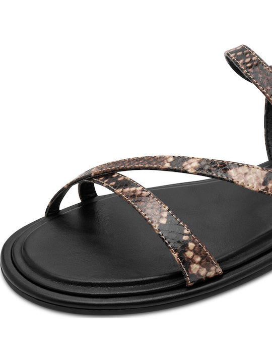Leather Women's Sandals Brown