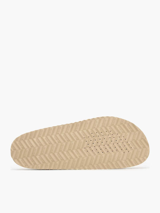 Δερμάτινα Γυναικεία Σανδάλια Flatforms Καφέ
