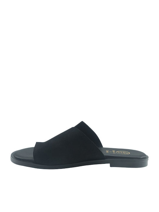 Damen Flache Sandalen Schwarz