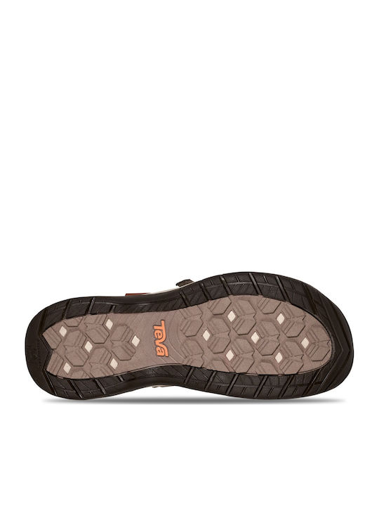 Tirra Women's Flat Sandals Sporty Brown
