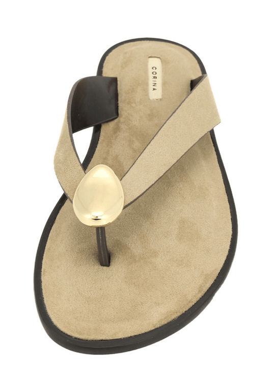 Women's Beige Flat Sandals