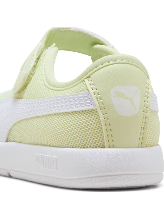 Pantofi și Balerini Pentru Copii Cu Închidere Hoop & Loop Material Textil Verzi Courtflex V3