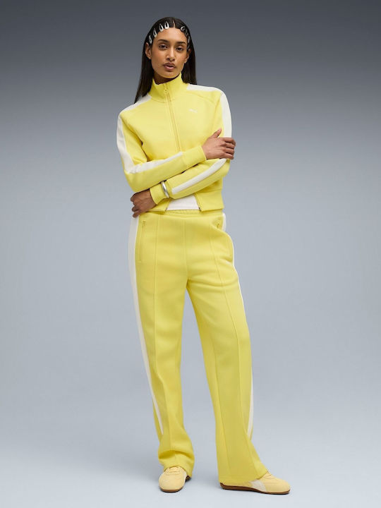 T7 Always Γυναικεία Ζακέτα Φούτερ Yellow