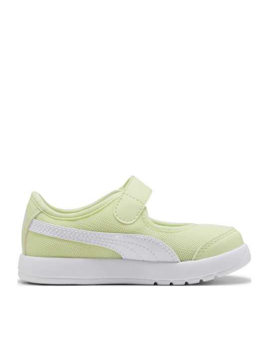 Pantofi și Balerini Pentru Copii Cu Închidere Hoop & Loop Material Textil Verzi Courtflex V3