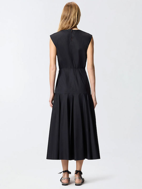 Summer Midi Evening Dress Black