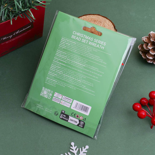Diy Christmas Series Bead Set for Making a Wreath