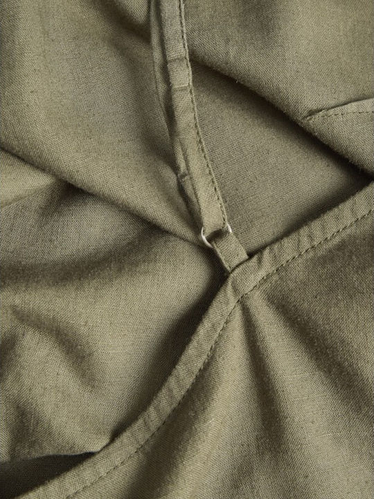 Summer Midi Dress Khaki