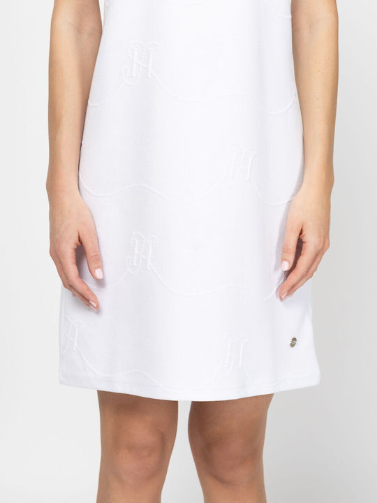 Καλοκαιρινό Midi T-shirt Φόρεμα White