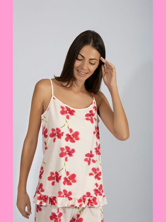 Harmony Καλοκαιρινό Babydoll Red Flower