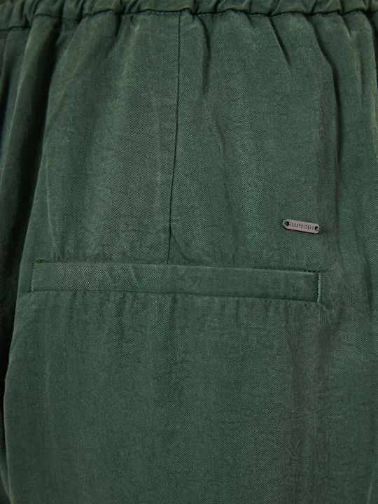 Women's High Rise Pantaloons with Rubber Band Bistrot Green