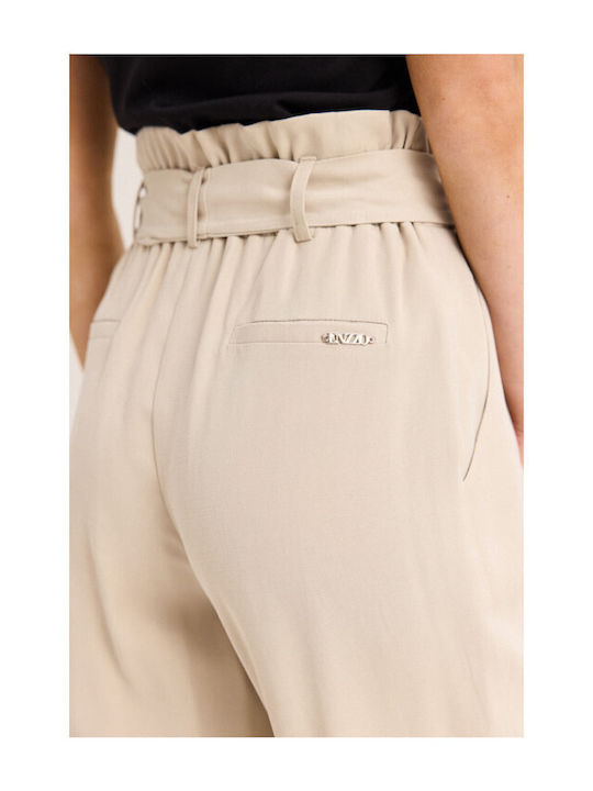 Women's Fabric Trousers Vanilla