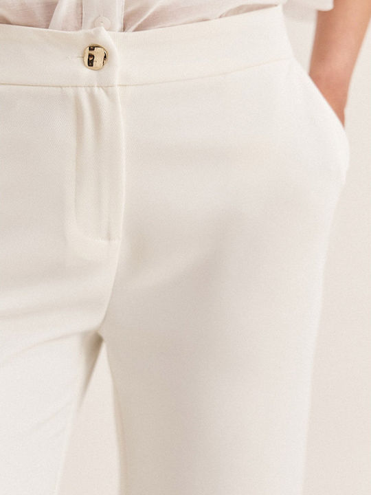 Pantaloni Dama Ecru Costum