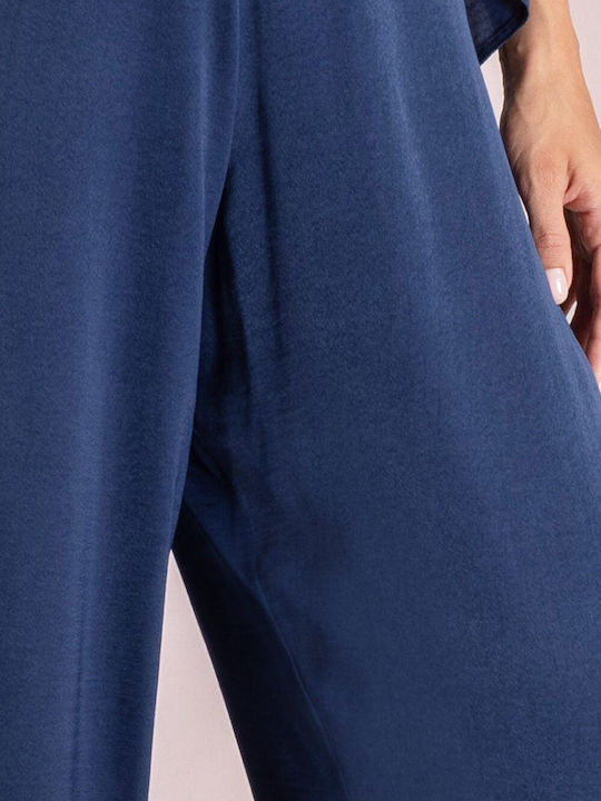 Women's Fabric Trousers Navy