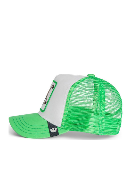 Kids Jockey Cap Cool Monkey Mini Monkey Lime Green Goorin Bros