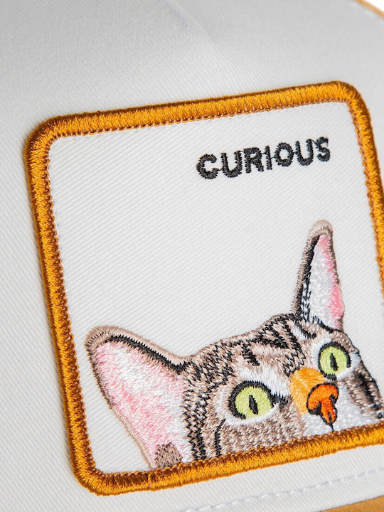 Детска Шапка Джокей Curious Cat Mini Котка Охра Goorin Bros