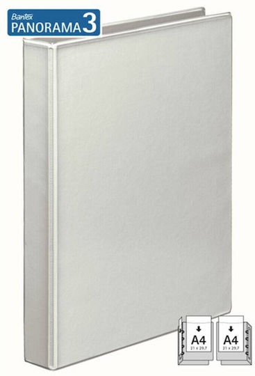 Bantex Mechanischer Binder Tasche Laminierter Pp 4 D Ringe 50 Mm 65 Mm Rücken Bantex Weiß