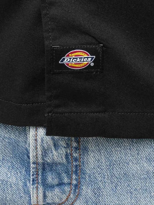 Work Shirt Къс Ръкав Пухкащо Черна
