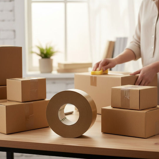 Adhesive Double-Sided Tape Brown 70mm 6426034555530