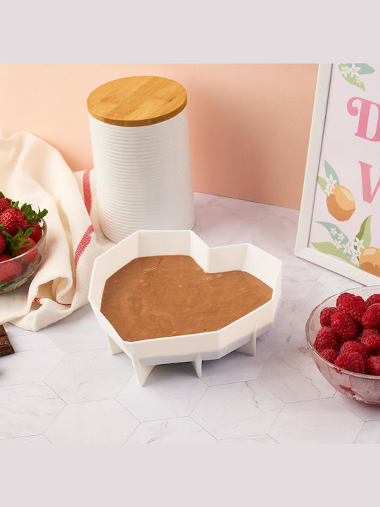 Formă De Silicon Pentru Tort Rezistentă La Căldură Până La 250°C, Reutilizabilă, Antiaderentă, Alimentară – Model Inimă – Onuvio
