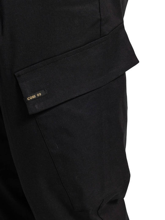 Παντελόνι Cargo σε Loose Εφαρμογή Black
