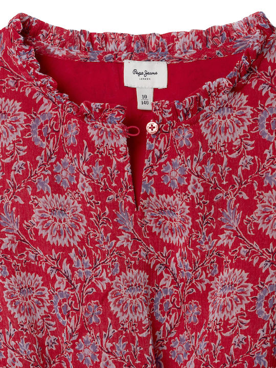 Iliana Παιδικό Φόρεμα Royal Red