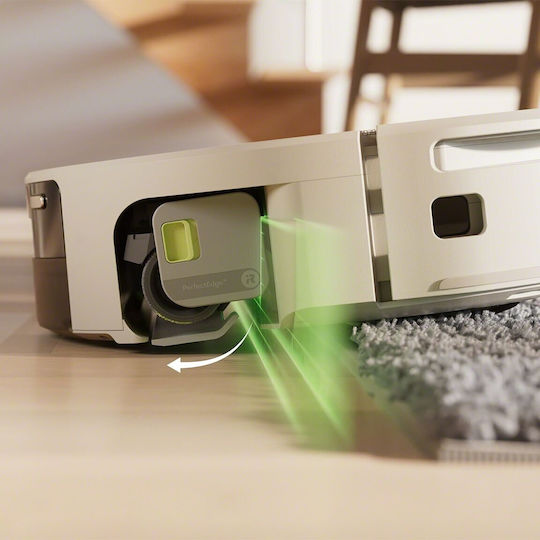 iRobot Roomba Max 705 Combo + AutoWash Σκούπα Ρομπότ με Χαρτογράφηση Laser & Απορρόφηση 13000Pa Λευκή