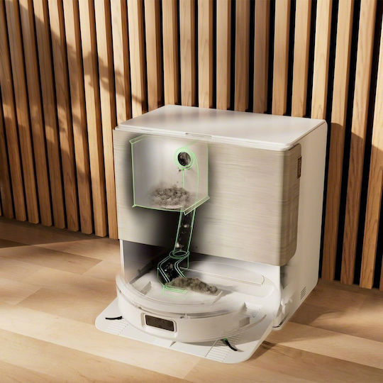 iRobot Roomba Max 705 Combo + AutoWash Σκούπα Ρομπότ με Χαρτογράφηση Laser & Απορρόφηση 13000Pa Λευκή