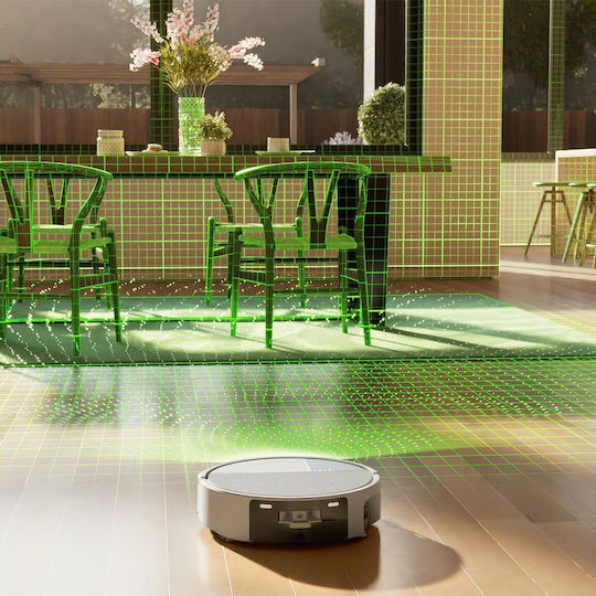 iRobot Roomba Max 705 Combo + AutoWash Σκούπα Ρομπότ με Χαρτογράφηση Laser & Απορρόφηση 13000Pa Λευκή