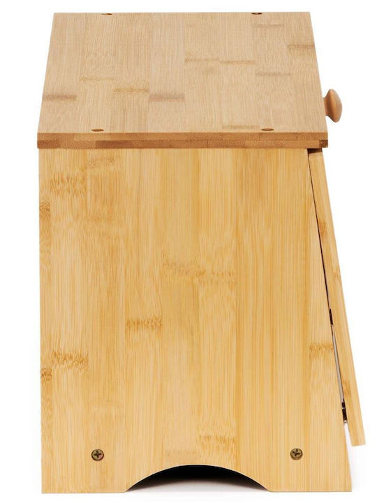 Brotkasten mit Deckel aus Bambus Beiges 40x20x23cm