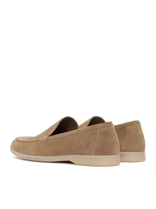Δερμάτινα Ανδρικά Loafers σε Καφέ Χρώμα