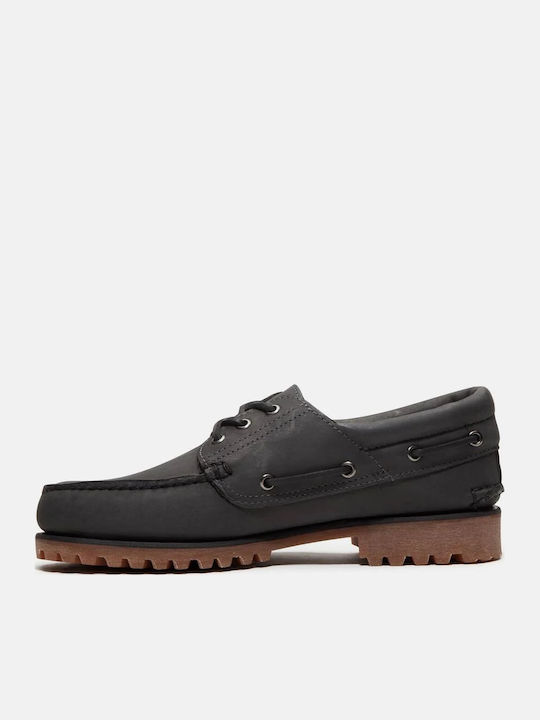 3-eye Ανδρικά Boat Shoes σε Γκρι Χρώμα