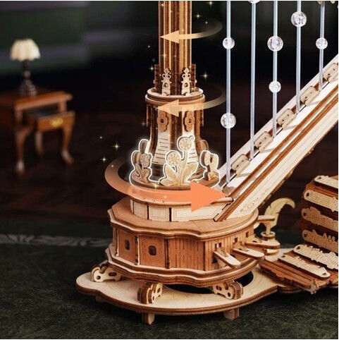 Robotime Amk71 Rokr Magic Harp 350pcs
